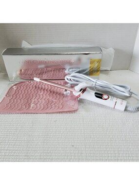 Ukliss Mini Curling Iron WT-148-2 1/2" Barrel Skinny Pink White In Box Works